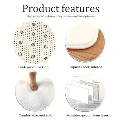 Retro Wave Edge Bathroom Mat