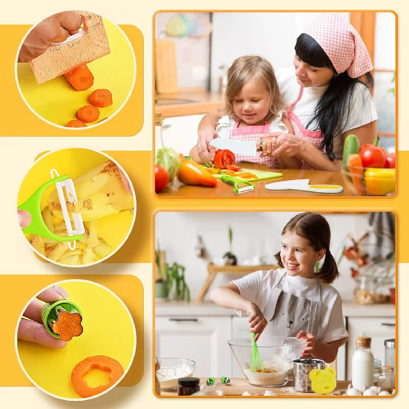 17 Pieces Kids Cooking Set